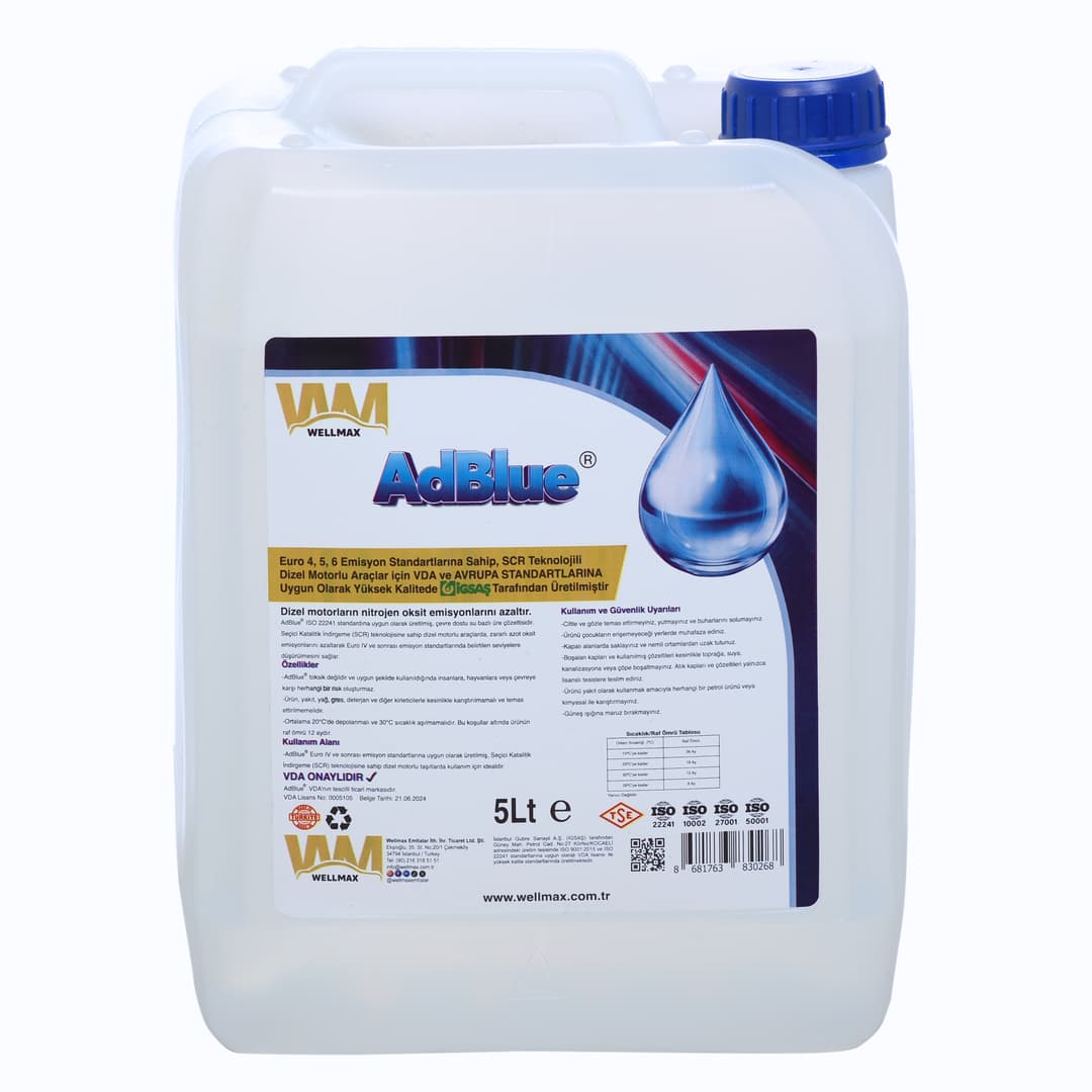 Adblue® by İGSAŞ 5 Lt SCR Sıvısı – ISO 22241 Belgeli